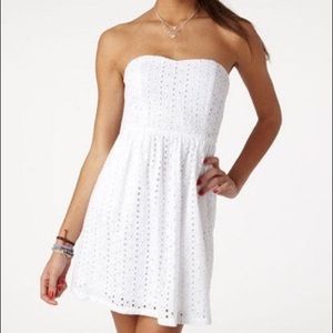 Old Navy strapless white dress size 4